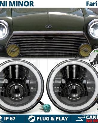 FARI LED 7 Pollici PER Mini-Minor Epoca Angel Eyes