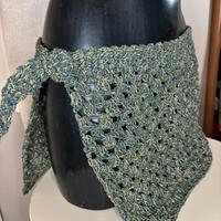 Copricostume gonna verde uncinetto