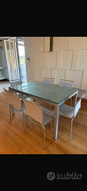 Calligaris Tavolo + 6 sedie + 3 sgabelli