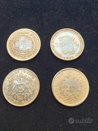 LOTTO di 4 Monete / Token/ Copie:l.