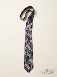 Cravatta Gianni Versace vintage seta Made in Italy