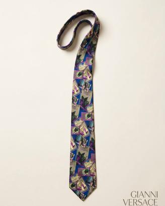Cravatta Gianni Versace vintage seta Made in Italy