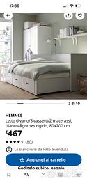 Letto, divano ,letto matrimoniale a cassetto .