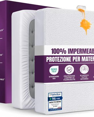 Coprimaterasso Impermeabile 160 x 200 cm, H 30 cm