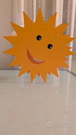 Lampadario Sole camera bambini