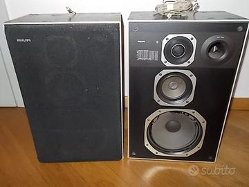 Casse acustiche Philips bass reflex 484