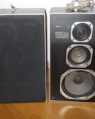 Casse acustiche Philips bass reflex 484