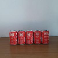 5 lattine coca cola vuote WOALD COLLECTION