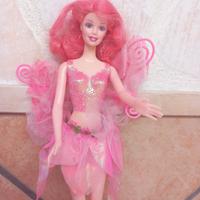 BARBIE fairytopia Sparkle Pink Hair fairy bambola 