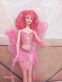 BARBIE fairytopia Sparkle Pink Hair fairy bambola 