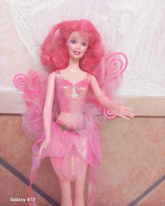 BARBIE fairytopia Sparkle Pink Hair fairy bambola 