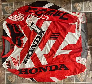 Completo/tuta da cross Honda.