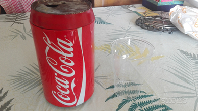 Cocacola grande salvadanaio vintage in ferro