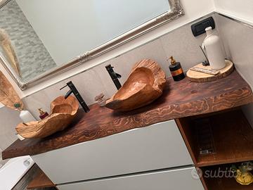 Bagno artigianale zen legno massello