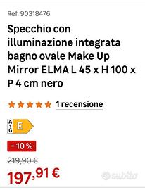 Specchio bagno