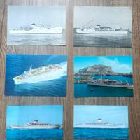 cartoline Navi Tirrenia e Societa' Italia