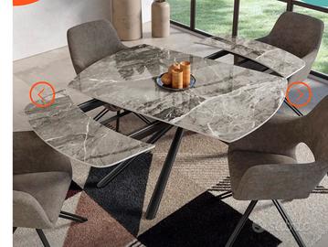 Tavolo allungabile girevole