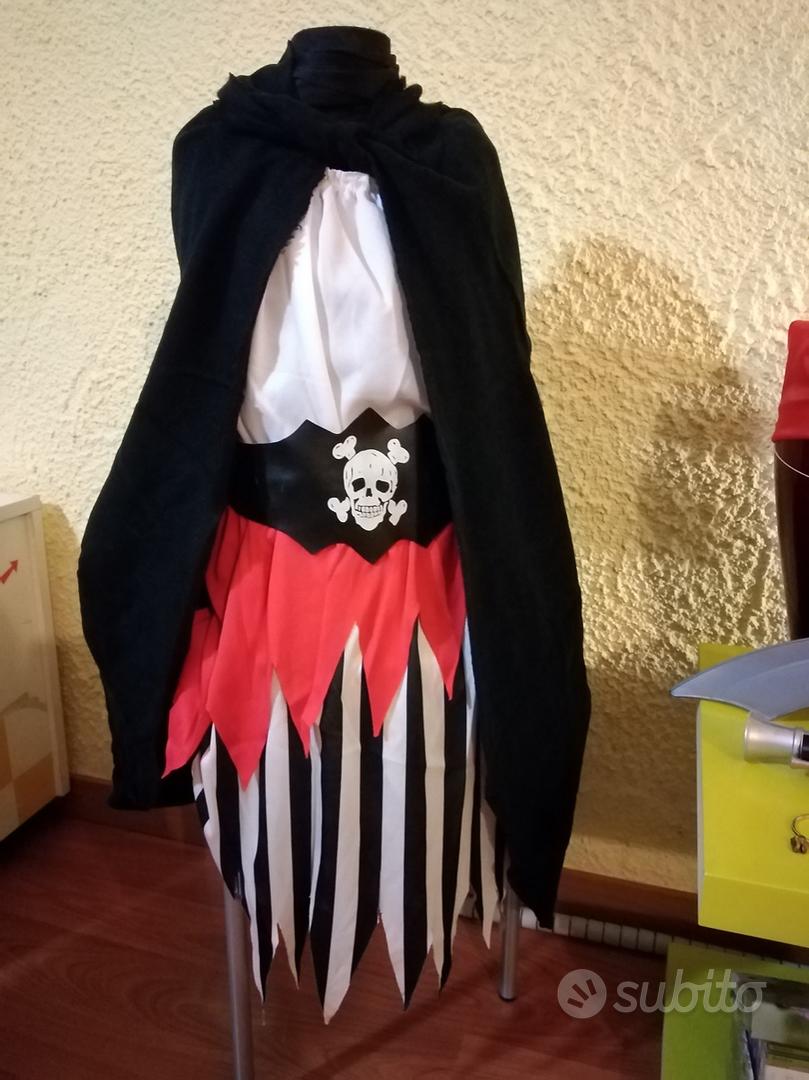 Costume pirata con gonna lunga per bambina