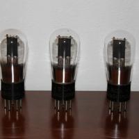 3 Pezzi Valvole antiche 56 ( VT56 , 256 ) RCA usa