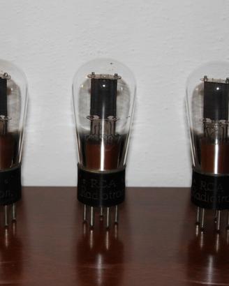 3 Pezzi Valvole antiche 56 ( VT56 , 256 ) RCA usa