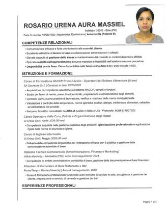 Barista, Cameriera, Operaia, Altro