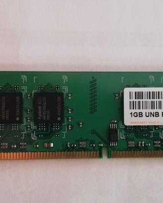 RAM Apacer DDR2 1GB PC-6400 800Mhz