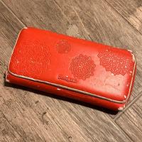 Portafoglio Desigual arancione grande con zip