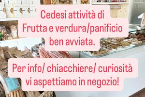 Vendita negozio di pane frutta e verdura