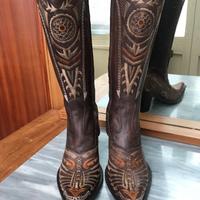 Stivali donna texani nuovi vera pelle marca Kobra