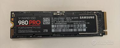 Ssd Samsung Evo 980 Pro M2 da 2Tb