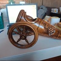 porta bottiglia vino in legno. artigianato vintage