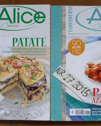 I quaderni e i colori di Alice cucina stock 8 pezz