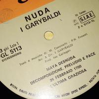 Vinile I Garybaldi prog italiana cover by Crepax
