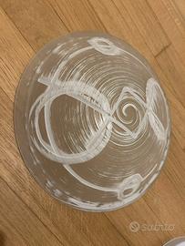 
PLAFONIERA IN VETRO DECORATO – DIAMETRO 30 CM