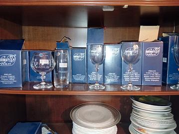 bicchieri in cristallo di bohemia 