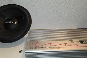 stereo sony, subwoofer hertz , amplificatore hi fi