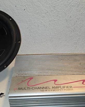 stereo sony, subwoofer hertz , amplificatore hi fi