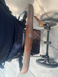 Cybex Priam Platinum passeggino + navicella Navy