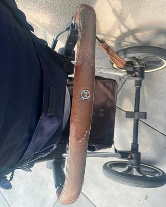 Cybex Priam Platinum passeggino + navicella Navy