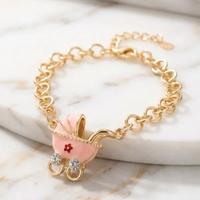 Bracciale Stroili Carrozzina Rosa Bebè - NUOVO