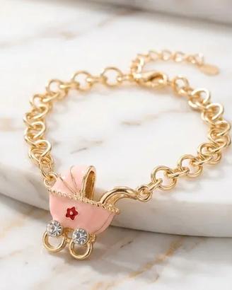 Bracciale Stroili Carrozzina Rosa Bebè - NUOVO