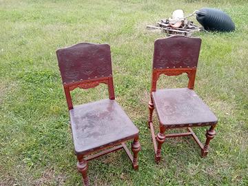 2 sedie antiquariato primi 900