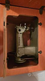 singer a pedale con mobiletto 