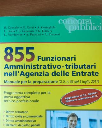 Libri per concorsi pubblici, Agenzia delle entrate