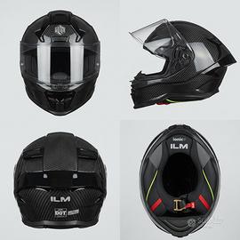 Casco integrale ILM fibra di carbonio - taglia XXL