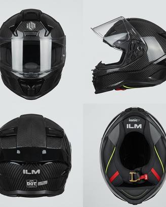 Casco integrale ILM fibra di carbonio - taglia XXL