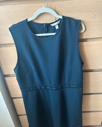 Tubino blu H&M con leggera gonna a ruota XL nuovo