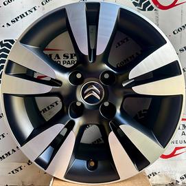 4 CERCHI IN LEGA ORIGINALI RAGGIO 16 CITROEN C3