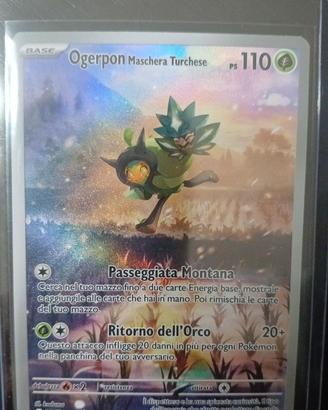 Carta  ogerpon maschera turchese ir promo ita mint