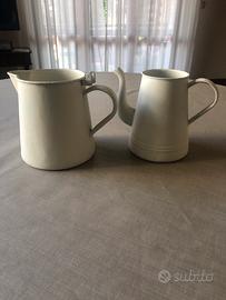 Caffettiera e lattiera vintage